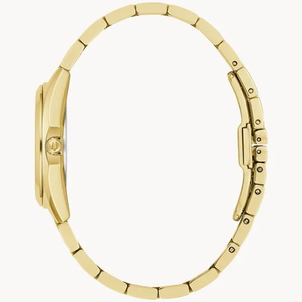 Ladies Gold Tone Bulova Watch Image 3 Elgin's Fine Jewelry Baton Rouge, LA