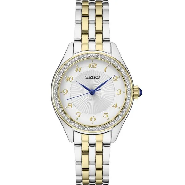 Ladies Seiko Quartz Essentials Collection Two Tone Watch Elgin's Fine Jewelry Baton Rouge, LA