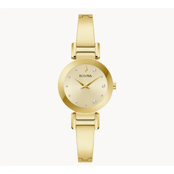 Ladies Marc Anthony Gold Tone Modern Bangle Watch Elgin's Fine Jewelry Baton Rouge, LA