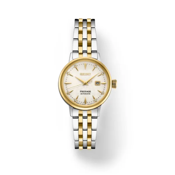 Ladies Seiko Presage Cocktail Time SS TT Automatic 30.3mm Watch Elgin's Fine Jewelry Baton Rouge, LA