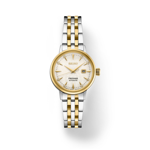 Ladies Seiko Presage Cocktail Time SS TT Automatic 30.3mm Watch Elgin's Fine Jewelry Baton Rouge, LA