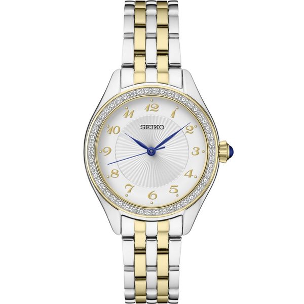 Ladies Seiko Quartz Essentials Collection Two Tone Watch Elgin's Fine Jewelry Baton Rouge, LA