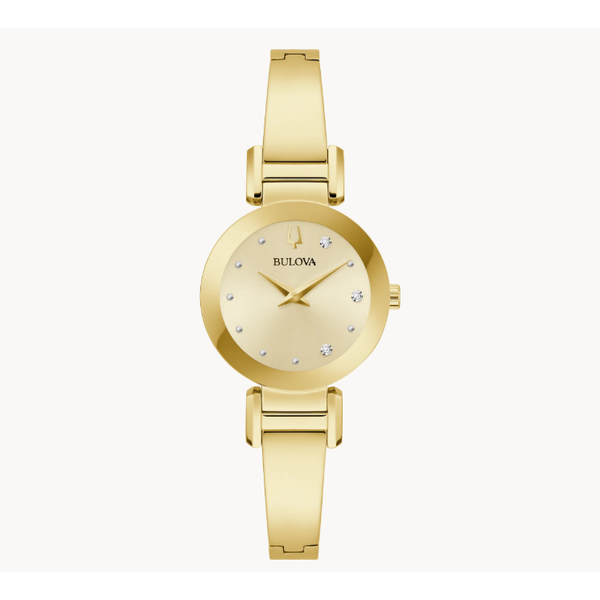 Ladies Marc Anthony Gold Tone Modern Bangle Watch Elgin's Fine Jewelry Baton Rouge, LA