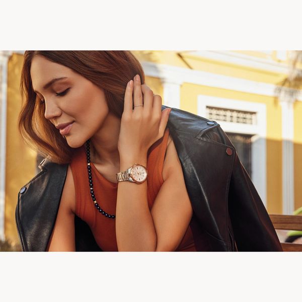 Ladies Stainless Steel and Gold Tone Bulova Marine Star Watch Image 4 Elgin's Fine Jewelry Baton Rouge, LA