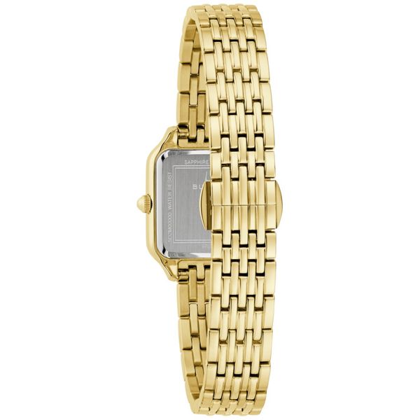 Women's Bulova Gold Tone Sutton Watch Image 3 Elgin's Fine Jewelry Baton Rouge, LA