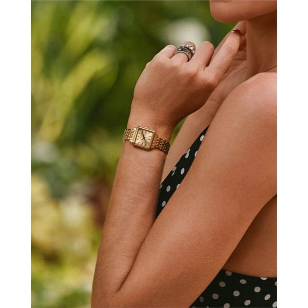 Women's Bulova Gold Tone Sutton Watch Image 4 Elgin's Fine Jewelry Baton Rouge, LA
