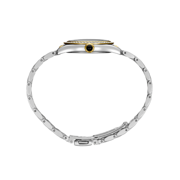 Ladies Seiko Essentials Crystal Two Tone Watch Image 3 Elgin's Fine Jewelry Baton Rouge, LA