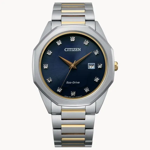 Men's Citizen Eco-Drive Corso Collection Two Tone Watch Elgin's Fine Jewelry Baton Rouge, LA