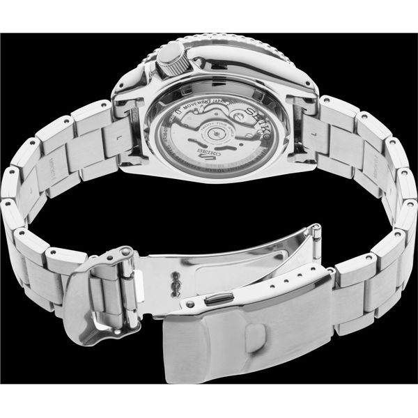 Men's Seiko 5 Sports Automatic Stainless Steel Watch Image 3 Elgin's Fine Jewelry Baton Rouge, LA