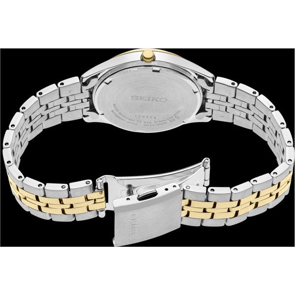 Men's Seiko Essentials Collection Two Tone Watch Image 3 Elgin's Fine Jewelry Baton Rouge, LA