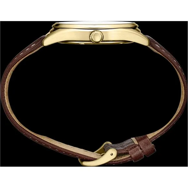 Men's Seiko Essentials Collection Gold Tone Watch Image 2 Elgin's Fine Jewelry Baton Rouge, LA