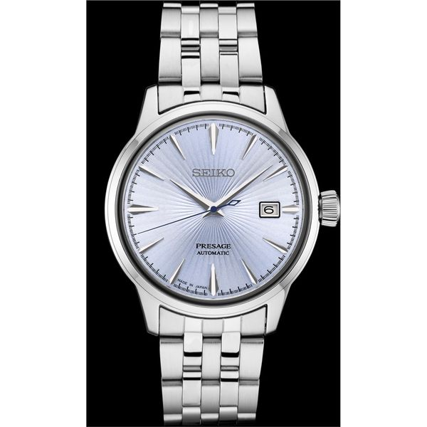 Men's Seiko Presage Collection Stainless Steel Watch Elgin's Fine Jewelry Baton Rouge, LA