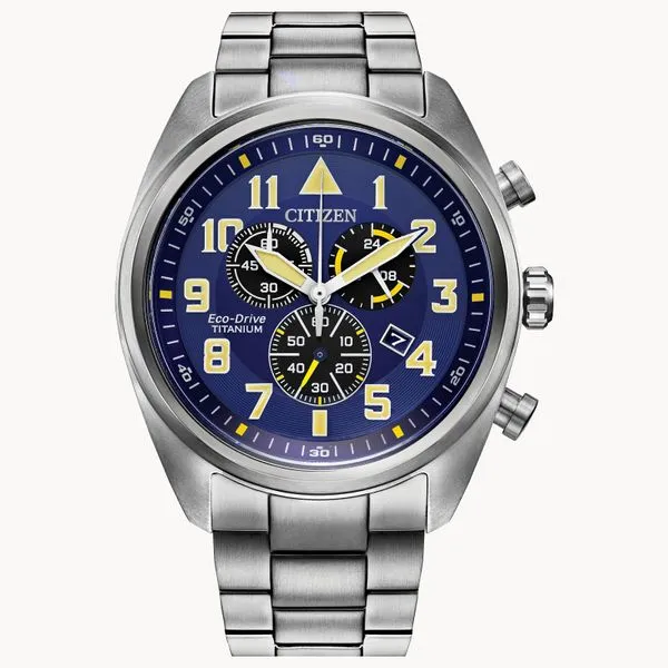 Mens Citizen Eco-Drive Garrison Super Titanium Watch Elgin's Fine Jewelry Baton Rouge, LA