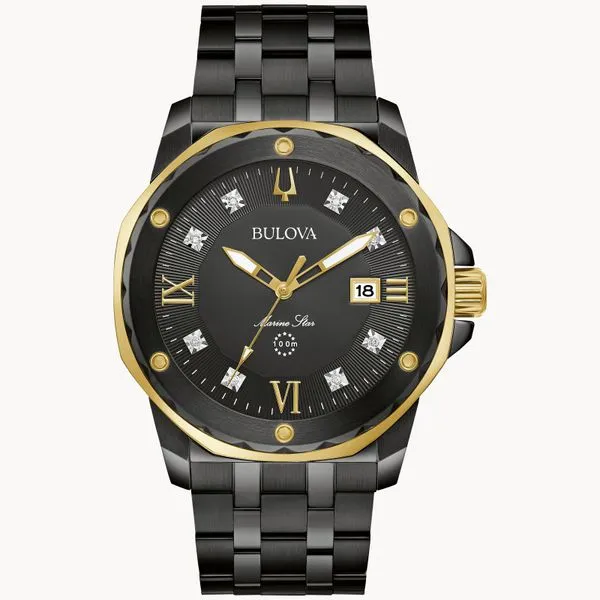 Men's Bulova Marine Star Chronograph Watch Elgin's Fine Jewelry Baton Rouge, LA