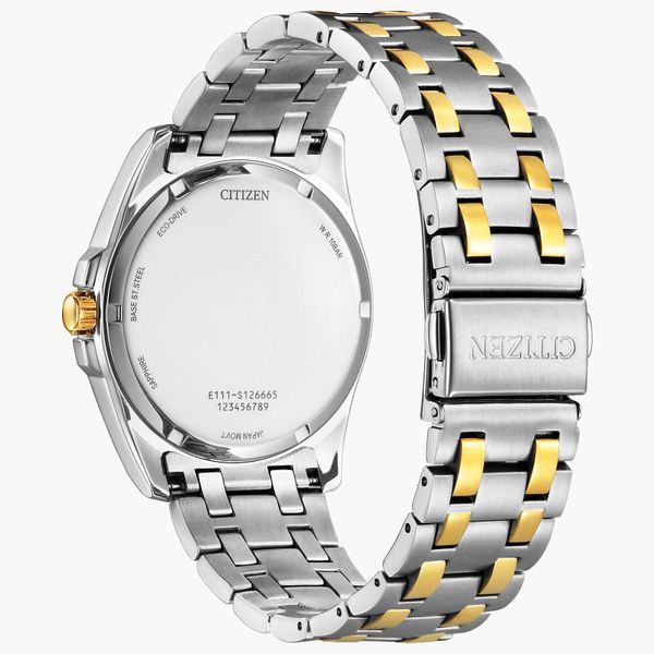 Mens Citizen Eco-Drive Two Tone Watch Image 2 Elgin's Fine Jewelry Baton Rouge, LA
