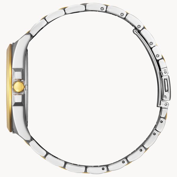Mens Citizen Eco-Drive Two Tone Watch Image 3 Elgin's Fine Jewelry Baton Rouge, LA