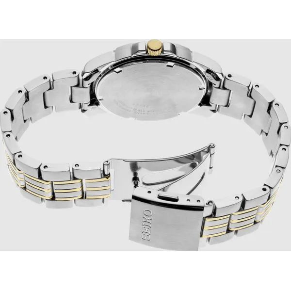 Mens Seiko Essentials Collection Two Tone Watch Image 3 Elgin's Fine Jewelry Baton Rouge, LA