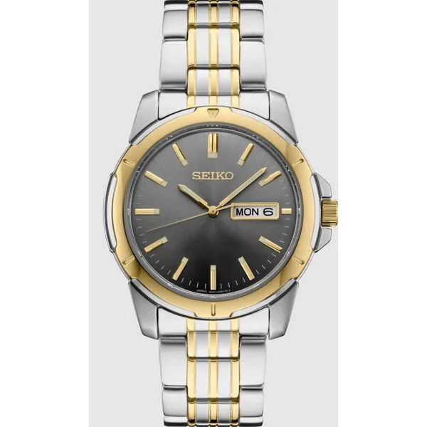 Seiko mens two tone watch hotsell