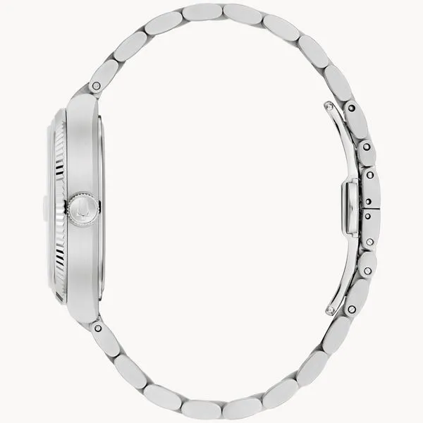 Bulova Stainless Steel Green Dial Super Seville Watch Image 3 Elgin's Fine Jewelry Baton Rouge, LA