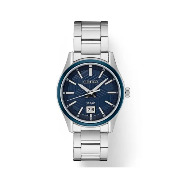 Men's Seiko Essentials SS Quartz Watch Elgin's Fine Jewelry Baton Rouge, LA