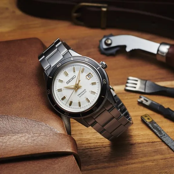 Men's Seiko Presage Style '60s Collection Stainless Steel Automatic Watch Image 4 Elgin's Fine Jewelry Baton Rouge, LA