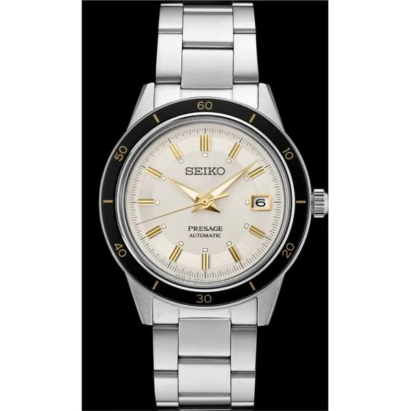 Men's Seiko Presage Style '60s Collection Stainless Steel Automatic Watch Elgin's Fine Jewelry Baton Rouge, LA