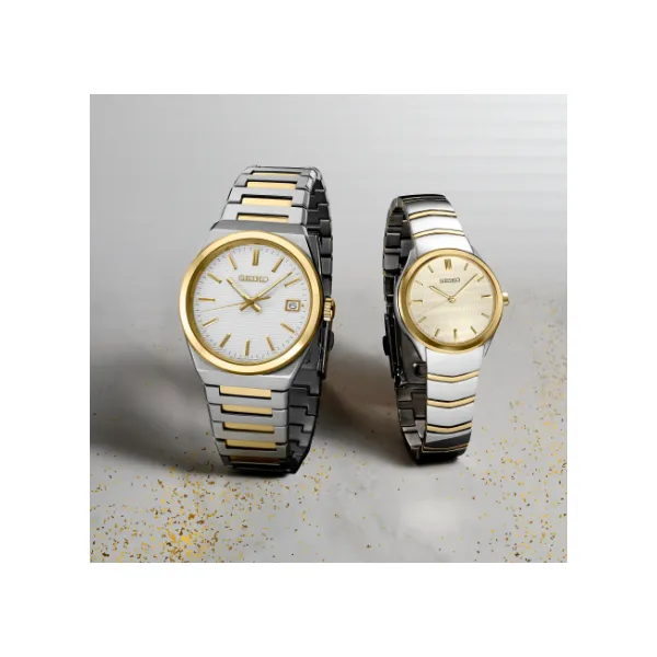 Men's Seiko Essentials Two-Tone Watch Image 3 Elgin's Fine Jewelry Baton Rouge, LA
