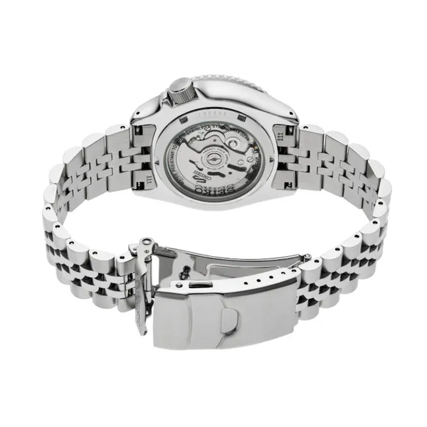 Mens Seiko 5 Sports SS Automatic GMT Watch Silver Dial Image 2 Elgin's Fine Jewelry Baton Rouge, LA