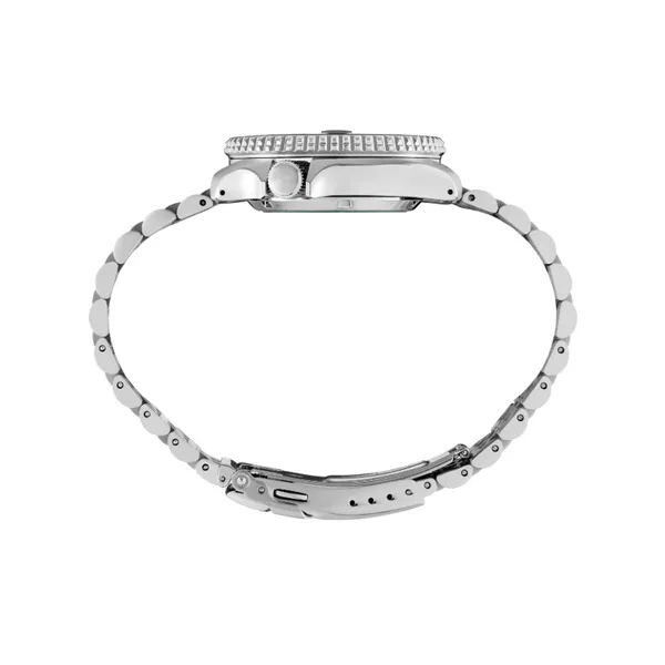 Mens Seiko 5 Sports SS Automatic GMT Watch Silver Dial Image 3 Elgin's Fine Jewelry Baton Rouge, LA
