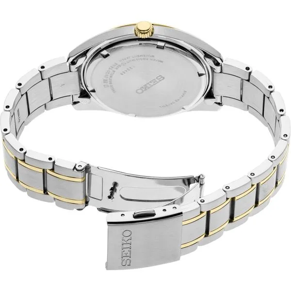 Men's Seiko Essentials Collection Two Tone Watch Image 3 Elgin's Fine Jewelry Baton Rouge, LA