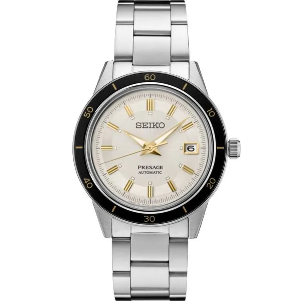 Men's Seiko Presage Style '60s Collection Stainless Steel Automatic Watch Elgin's Fine Jewelry Baton Rouge, LA