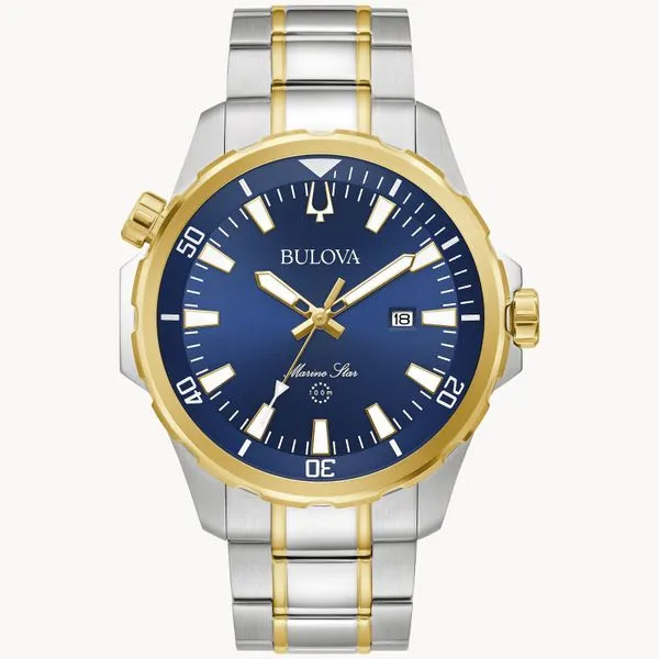 Men's Bulova Marine Star Watch Elgin's Fine Jewelry Baton Rouge, LA