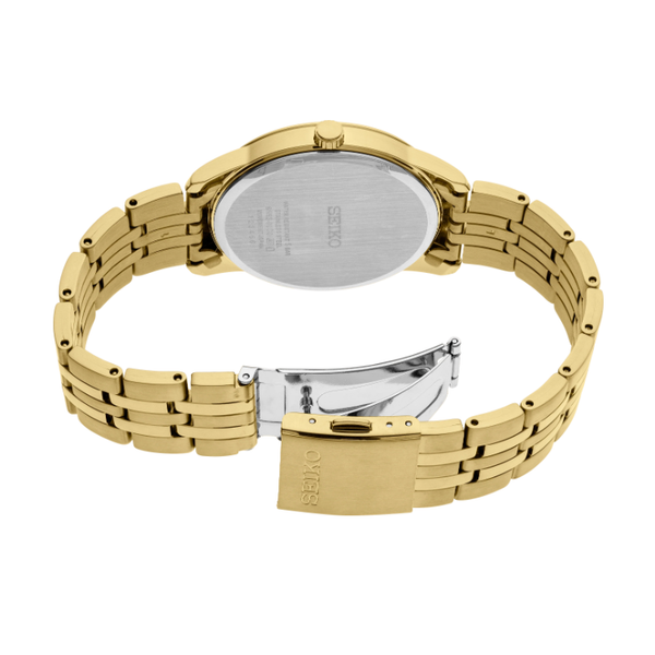 Men's Seiko Essentials SS GP Quartz 40mm Watch Image 2 Elgin's Fine Jewelry Baton Rouge, LA