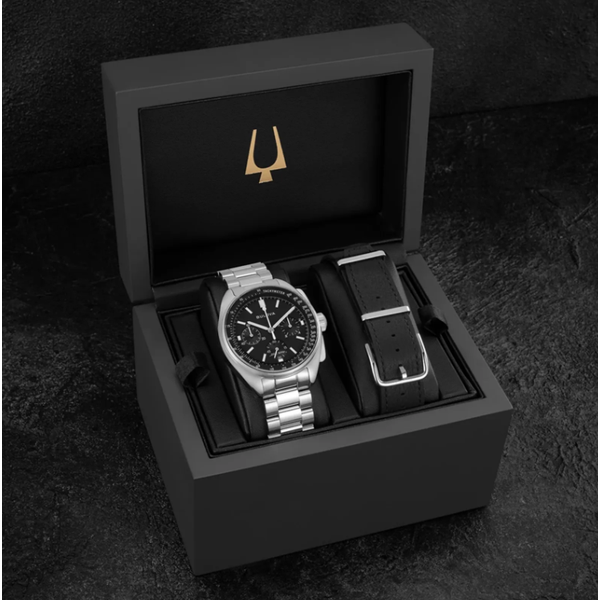 Bulova Archive Series Lunar Pilot Chronograph Watch Image 4 Elgin's Fine Jewelry Baton Rouge, LA