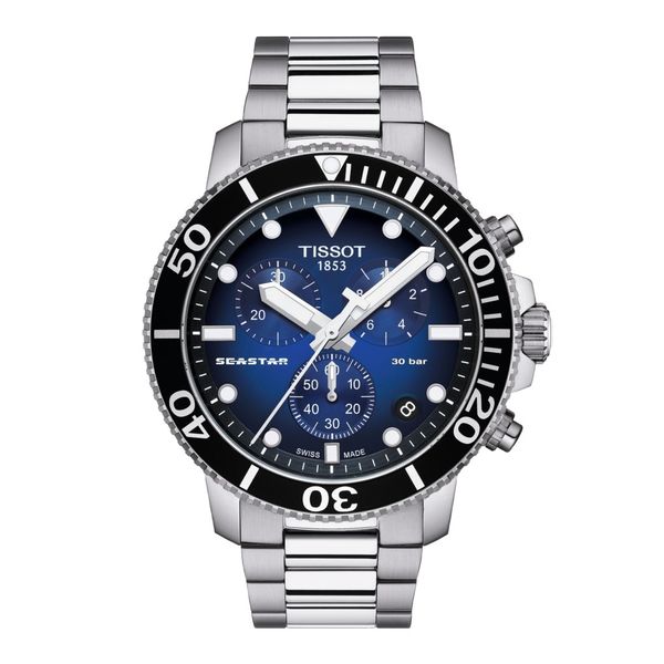 Men's Tissot Seastar 1000 Chronograph Watch Elgin's Fine Jewelry Baton Rouge, LA