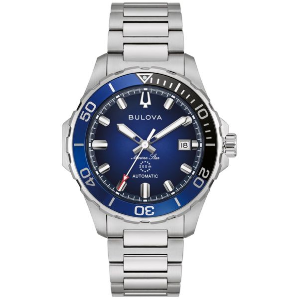 Men's Bulova Marine Star Automatic Watch Elgin's Fine Jewelry Baton Rouge, LA