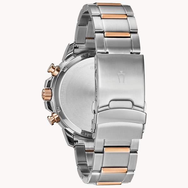 Men's Bulova Two Tone Marine Star Watch Image 2 Elgin's Fine Jewelry Baton Rouge, LA