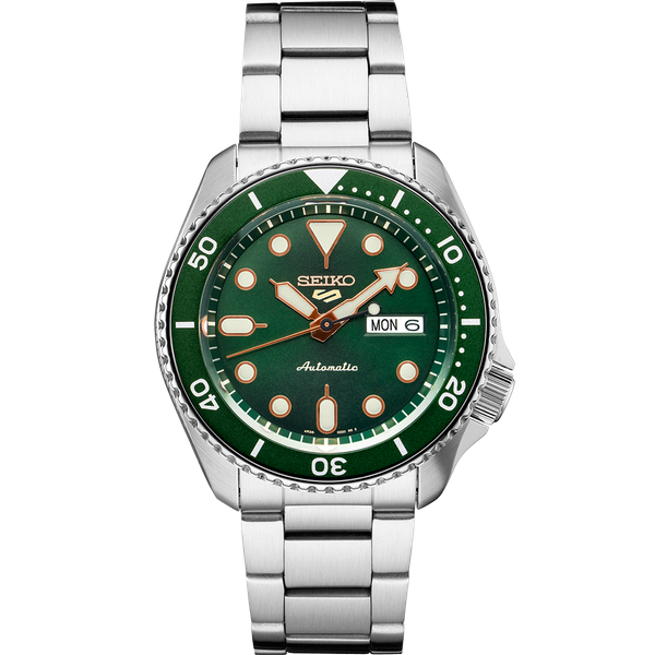 Men's Seiko 5 Sports Stainless Steel Automatic Watch Elgin's Fine Jewelry Baton Rouge, LA
