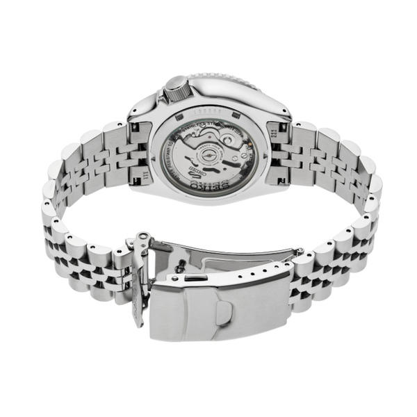 Mens Seiko 5 Sports SS Automatic GMT Watch Silver Dial Image 2 Elgin's Fine Jewelry Baton Rouge, LA