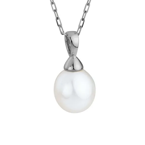Oval Pearl Drop Pendant Elgin's Fine Jewelry Baton Rouge, LA