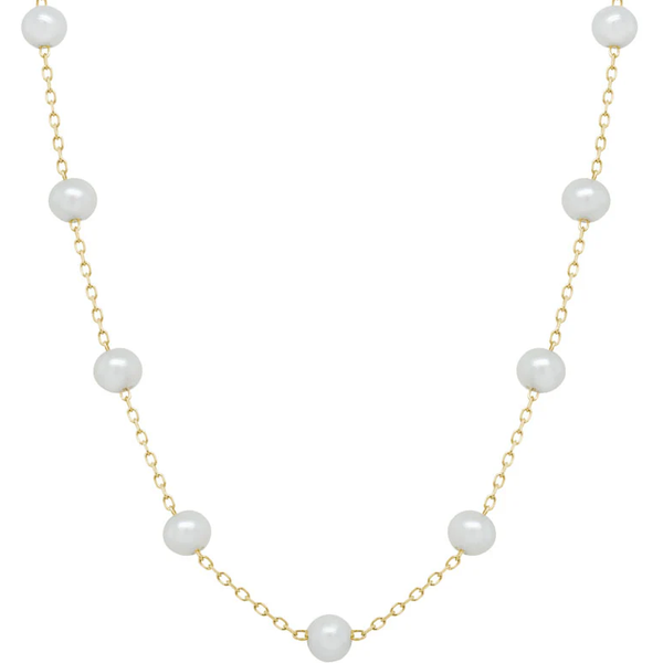 Freshwater Pearl Station Necklace Elgin's Fine Jewelry Baton Rouge, LA