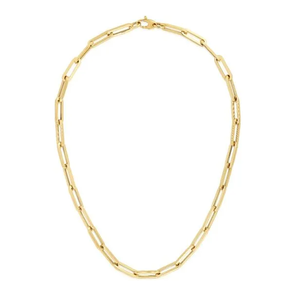 14K Yellow Gold Paper Clip Chain Elgin's Fine Jewelry Baton Rouge, LA