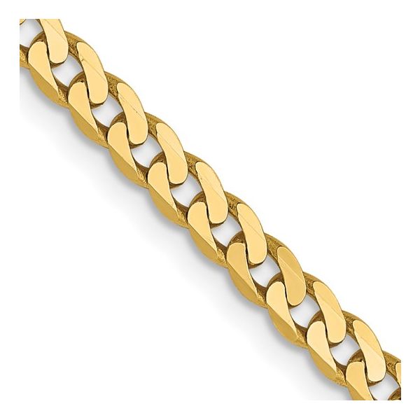 Leslie's 14kt Gold Curb Chain Image 3 Elgin's Fine Jewelry Baton Rouge, LA