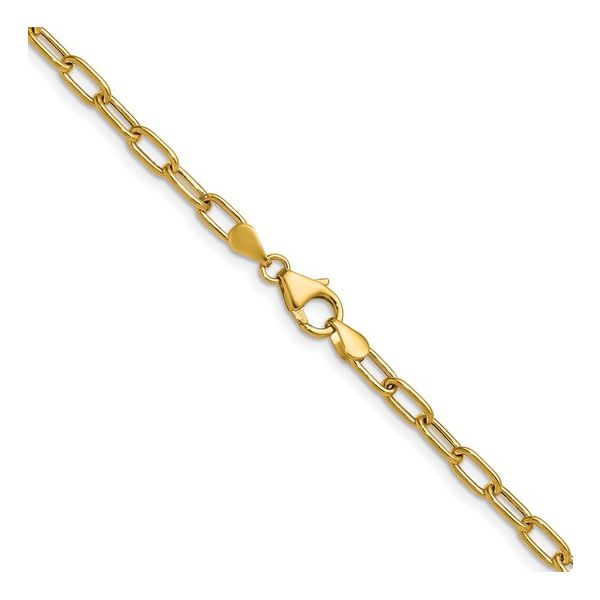 Leslie's 14kt Gold Paperclip Chain Image 2 Elgin's Fine Jewelry Baton Rouge, LA