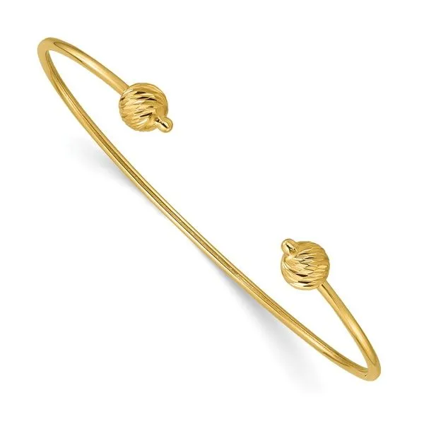 14K Yellow Gold Open Cuff Bracelet Elgin's Fine Jewelry Baton Rouge, LA