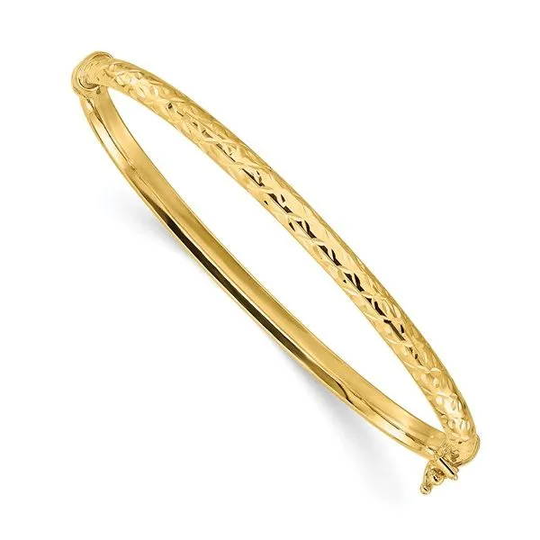 Leslie's 14K Yellow Gold Bangle Bracelet Elgin's Fine Jewelry Baton Rouge, LA