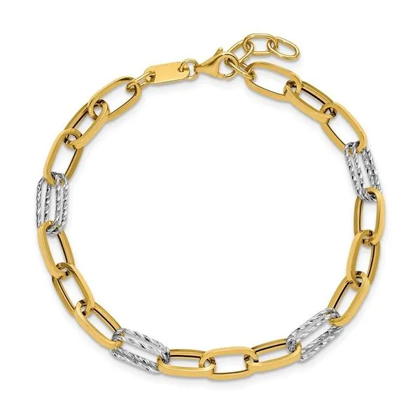 14k Yellow Gold Link Bracelet Elgin's Fine Jewelry Baton Rouge, LA