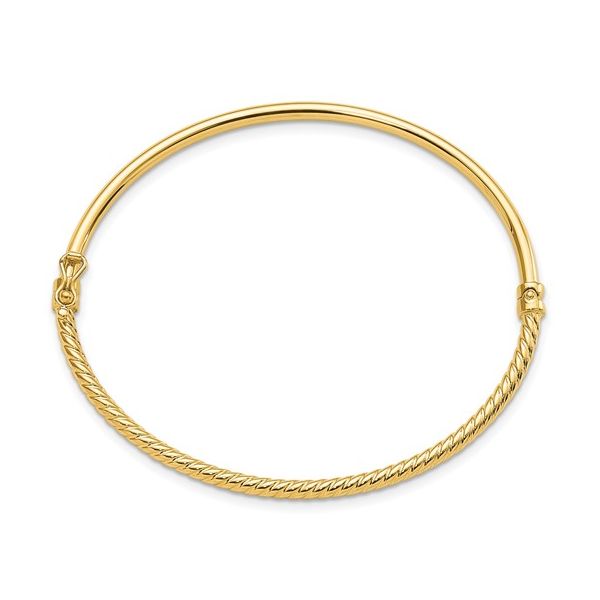 Leslie's 14K Gold Bangle Bracelet Image 2 Elgin's Fine Jewelry Baton Rouge, LA