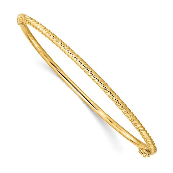 Leslie's 14K Gold Bangle Bracelet Elgin's Fine Jewelry Baton Rouge, LA
