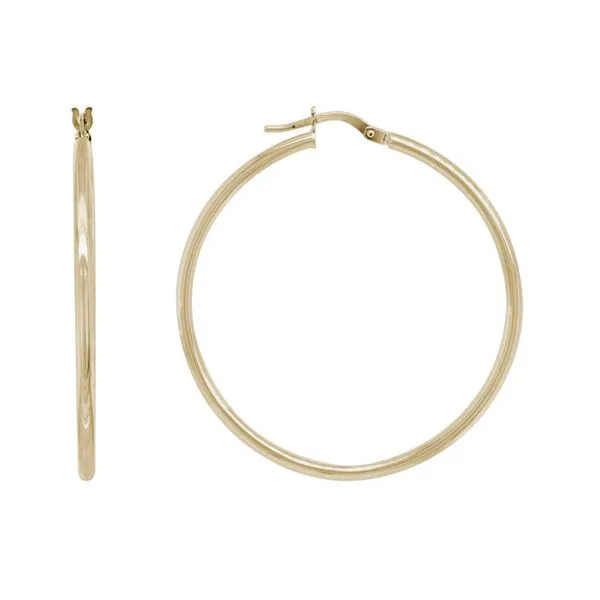 14k Yellow Gold Hoop Earrings Elgin's Fine Jewelry Baton Rouge, LA